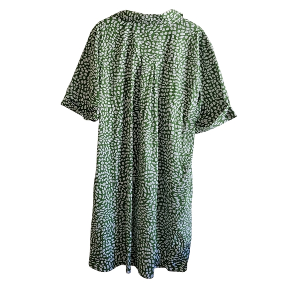 CHICO'S Poplin Popover Shirt Dress Size 4 US 20 - Picture 2 of 6